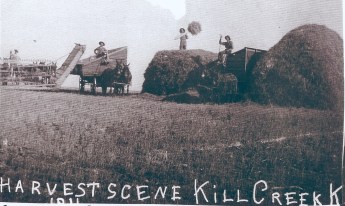 Harvest on Stevens homestead